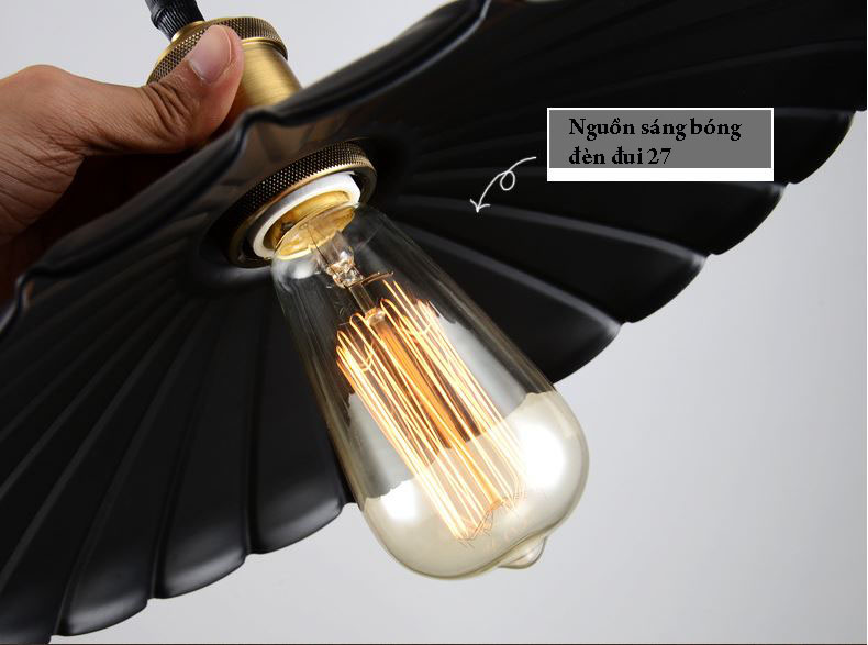 Đèn thả VATER trang trí nội thất phong cách cổ điển sang trọng - kèm bóng EDISON ST64 (86).