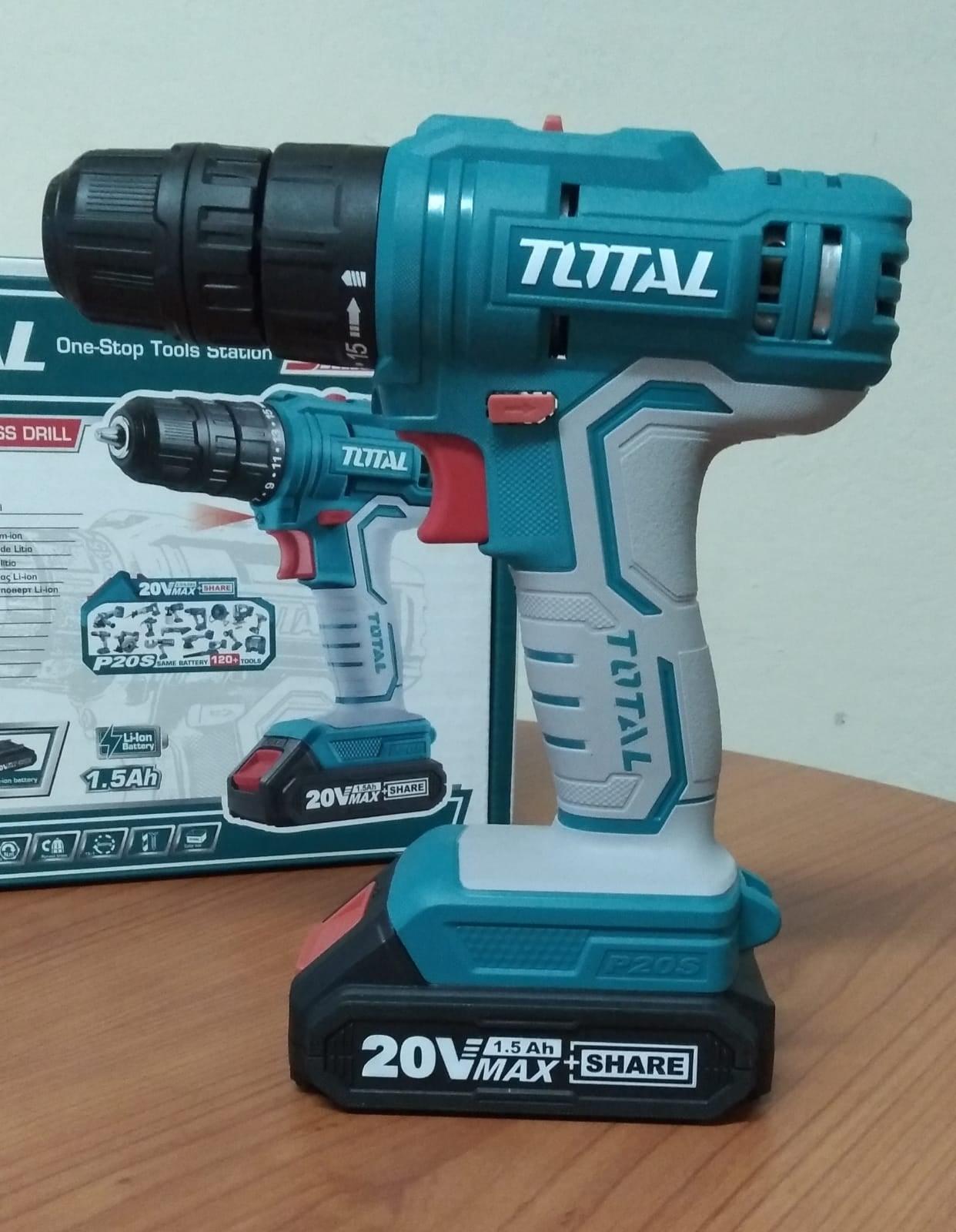 MÁY KHOAN DÙNG PIN 20V  TOTAL TDLI20011 - HÀNG CHÍNH HÃNG