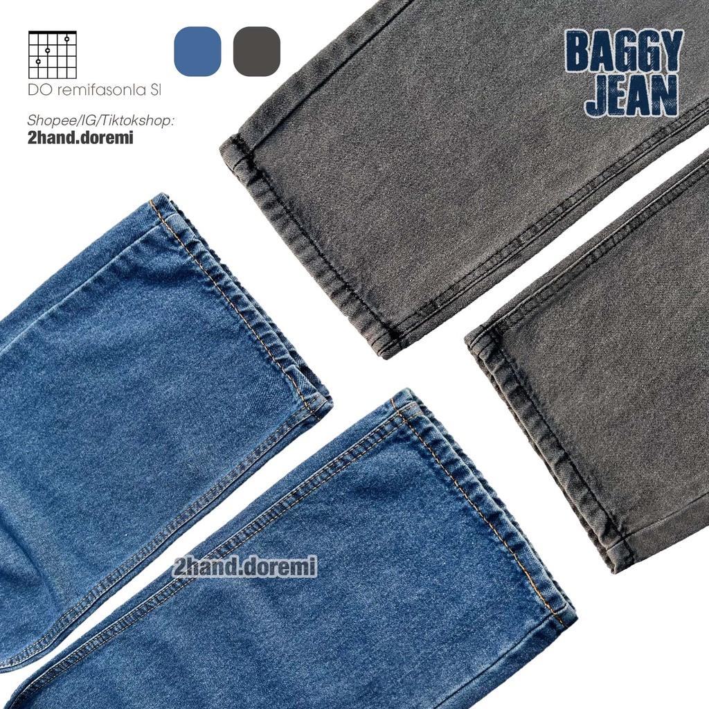 Quần Jeans Nam Nữ Baggy Form Suông Ống Rộng Cao Cấp Màu Đen Xanh Xám Retro