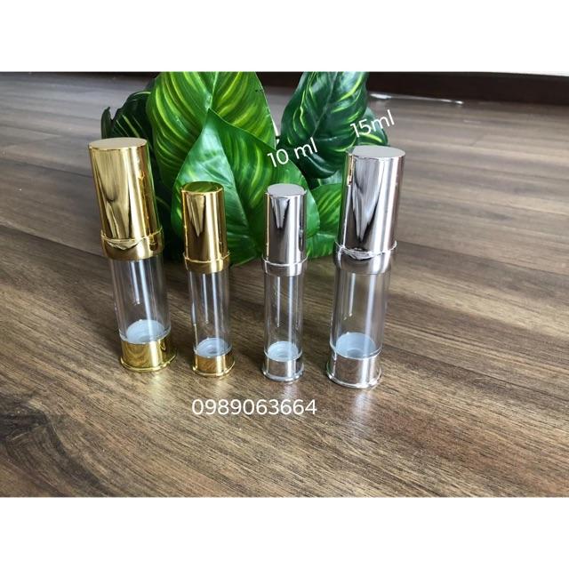 Chai 10ml hút chân không đựng serum mỹ phẩm