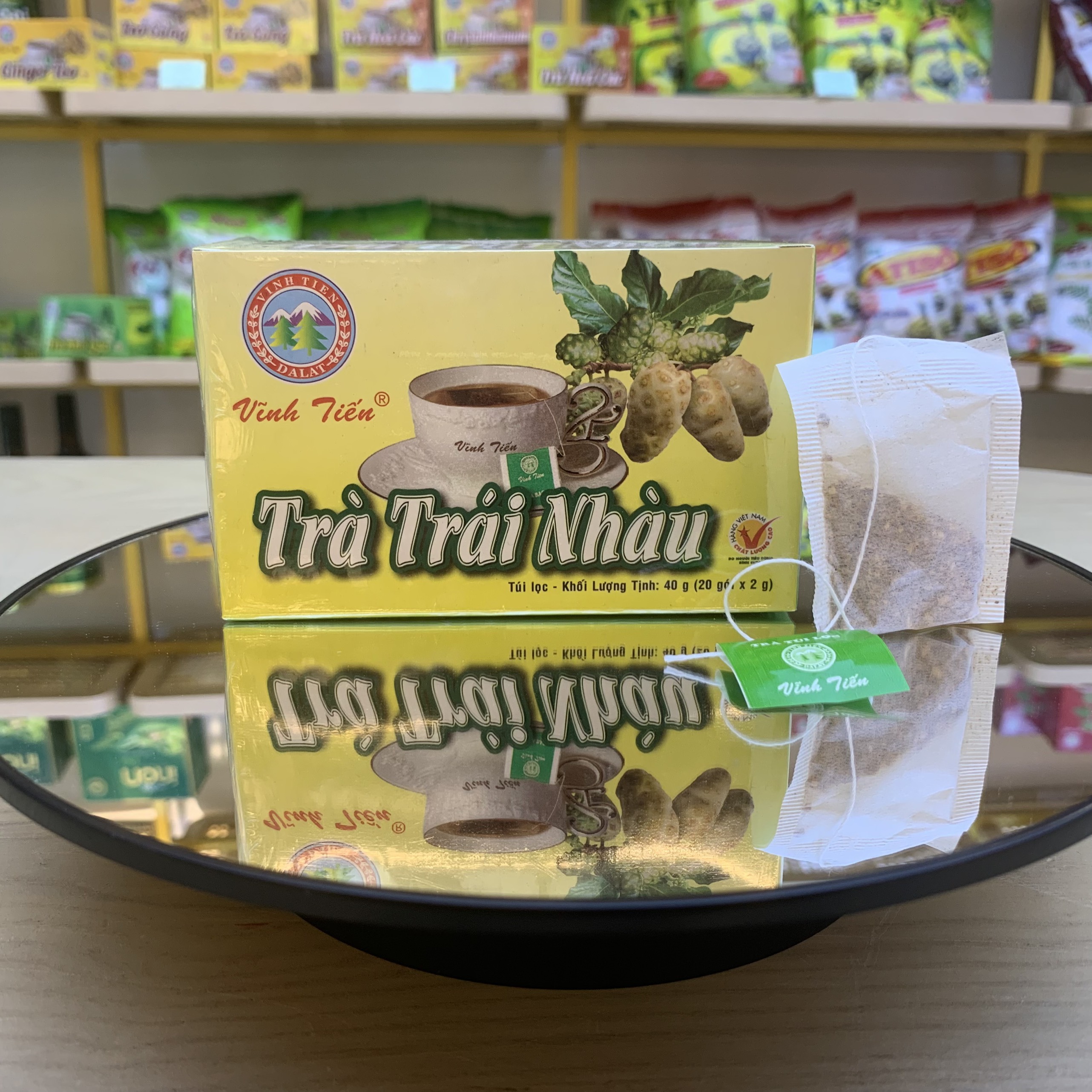 Trà Trái Nhàu Túi Lọc Vĩnh Tiến - Giảm mụn, tốt cho xương khớp.