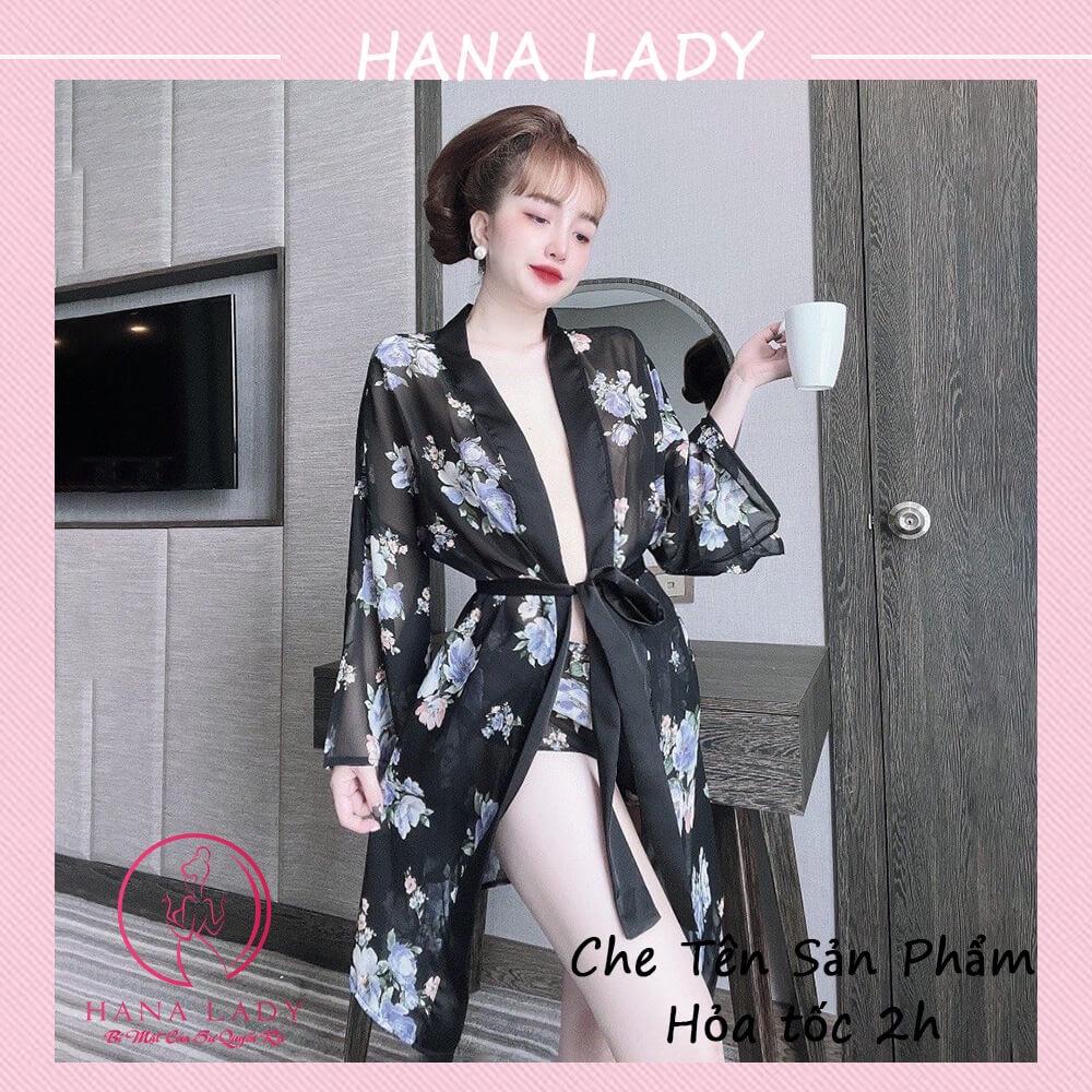 Áo choàng ngủ hoa gợi cảm - Váy ngủ cosplay kimono quyến rũ VN476