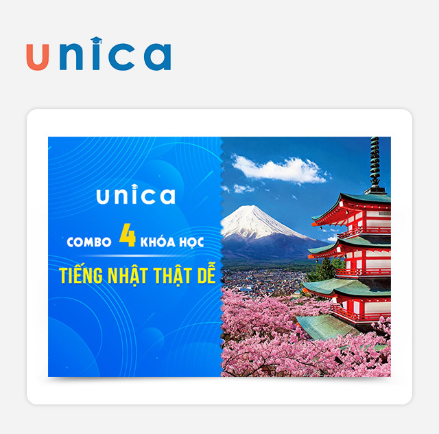 Unica - Combo 4 Khóa Học Tiếng Nhật Thật Dễ