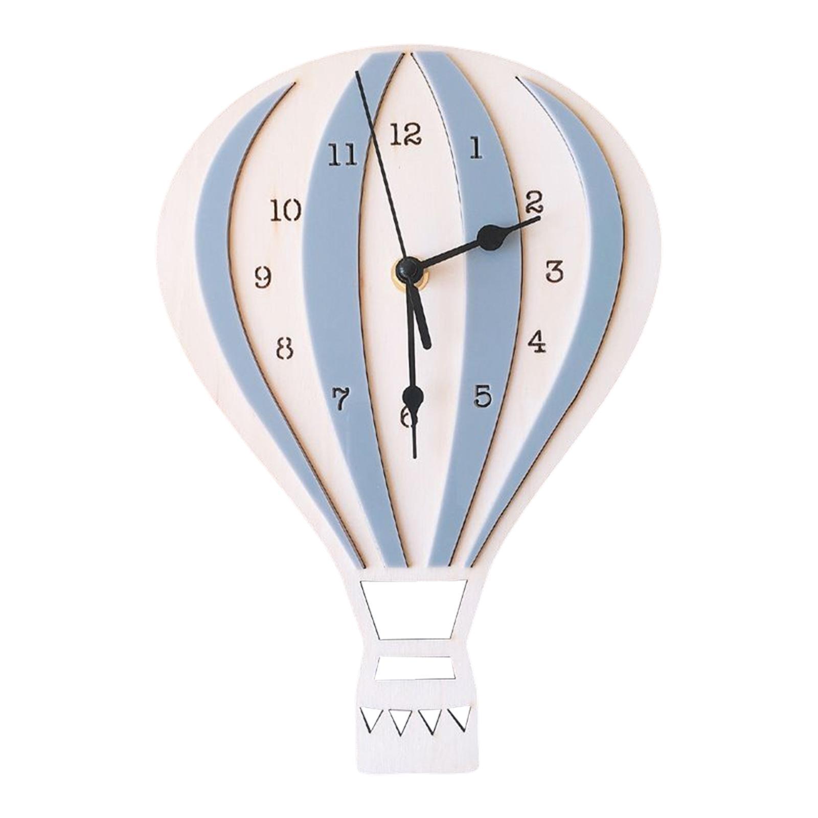Cartoon Wall Clock Non Ticking Nordic Style for Dining Room Home Restaurant