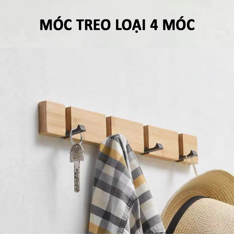 Móc treo quần áo  gắn tường , gấp được - K1653