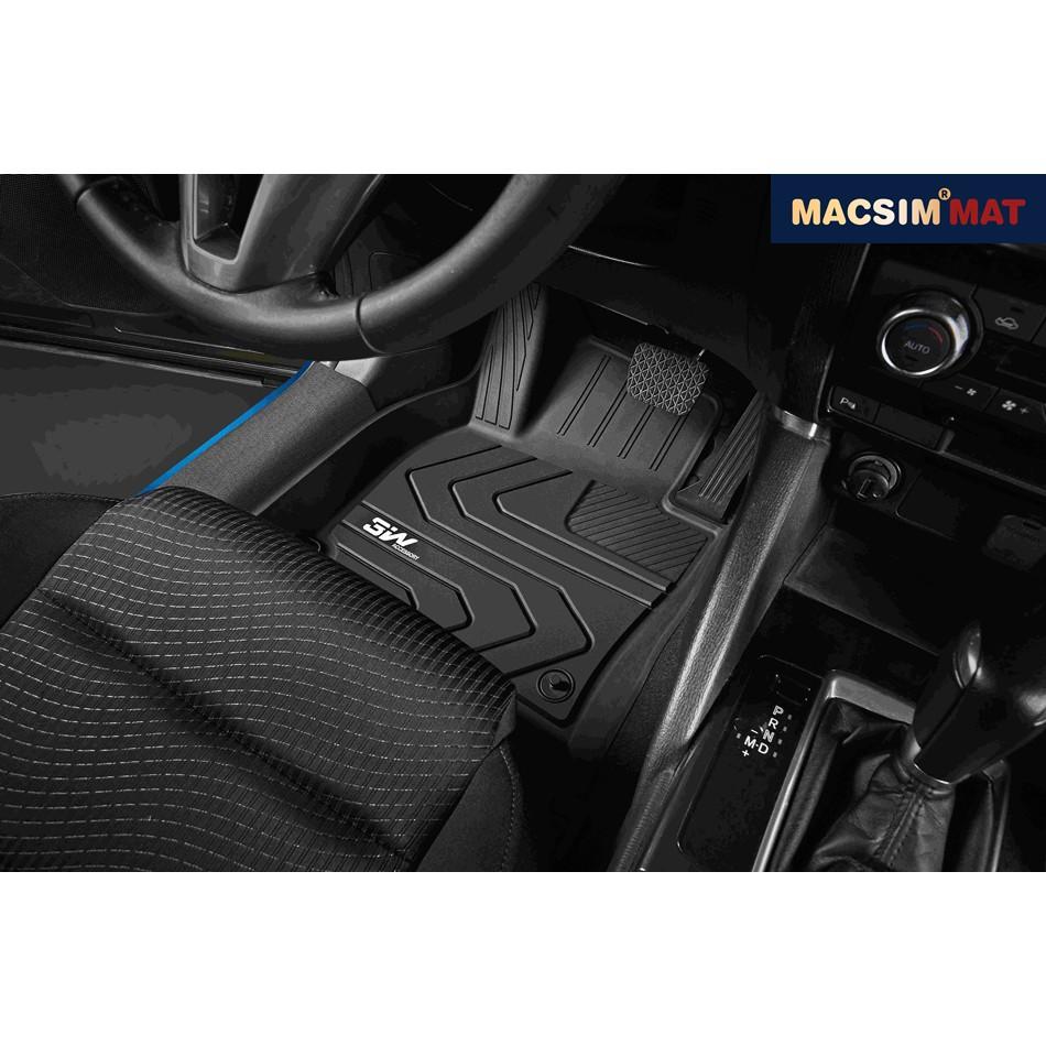 Thảm lót sàn ô tô MAZDA 3 AXELA Nhãn hiệu Macsim 3W chất liệu nhựa TPE đúc khuôn cao cấp - màu đen