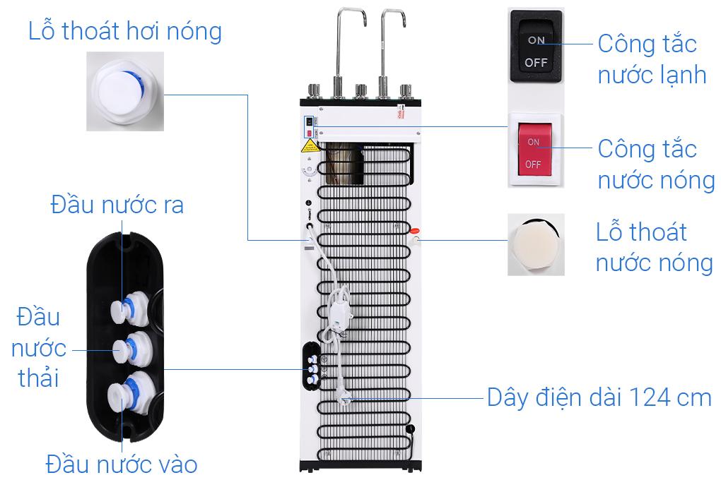 Máy lọc nước RO nóng nguội lạnh Dmax LNT003 10 lõi - Hàng chính hãng - Giao hàng toàn quốc