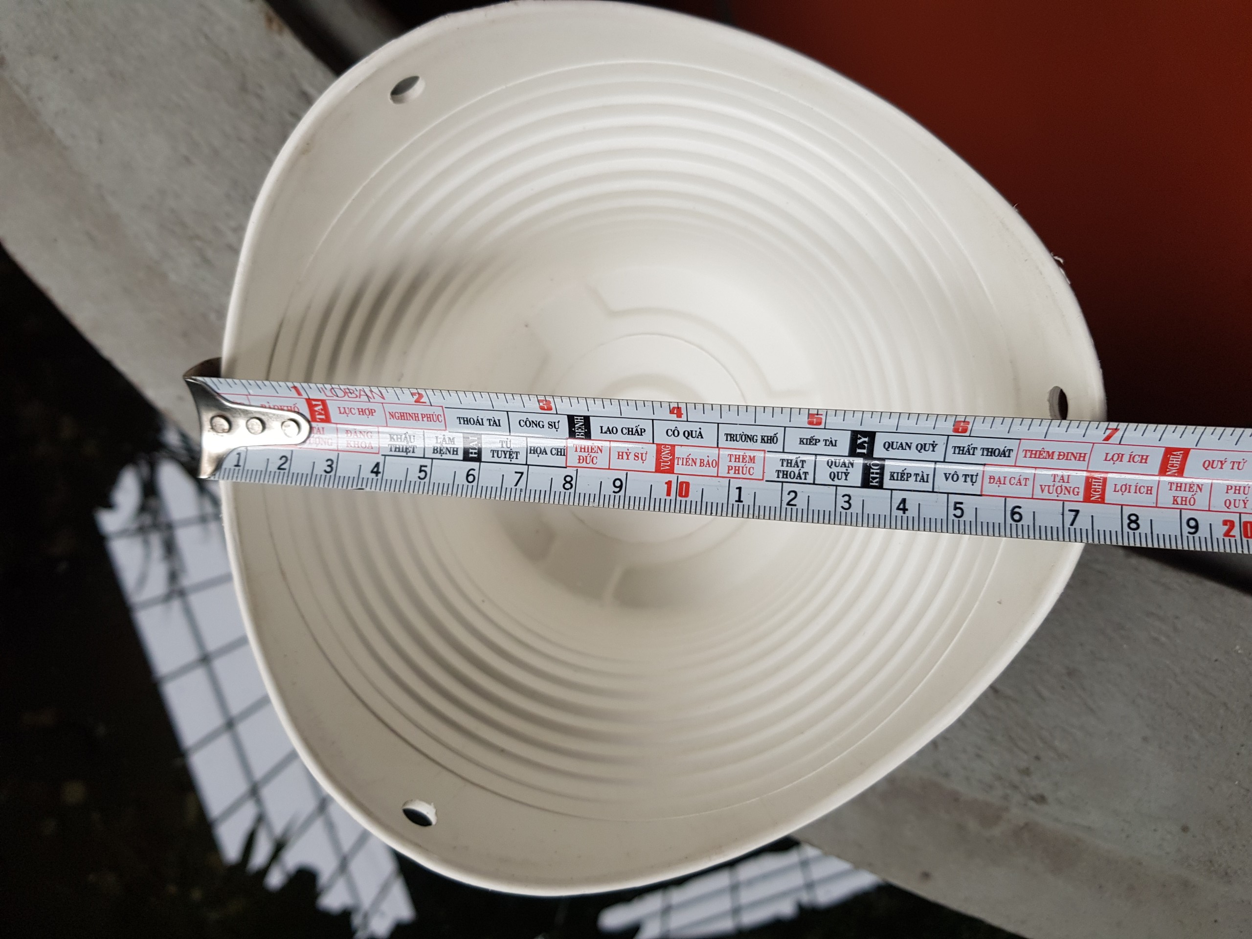 5 Chậu Sóng Trồng Hoa Bằng Nhựa Có Móc Treo Đường Kính Miệng 18cm
