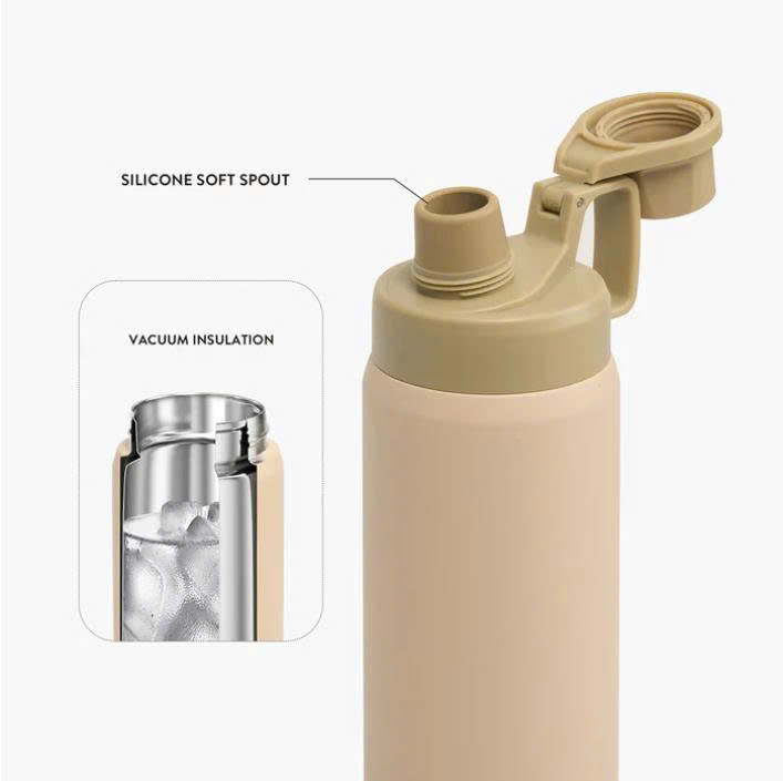 Bình nước giữ nhiệt TYESO 01009 750ML inox 304 cách nhiệt chân không giữ lạnh và nóng