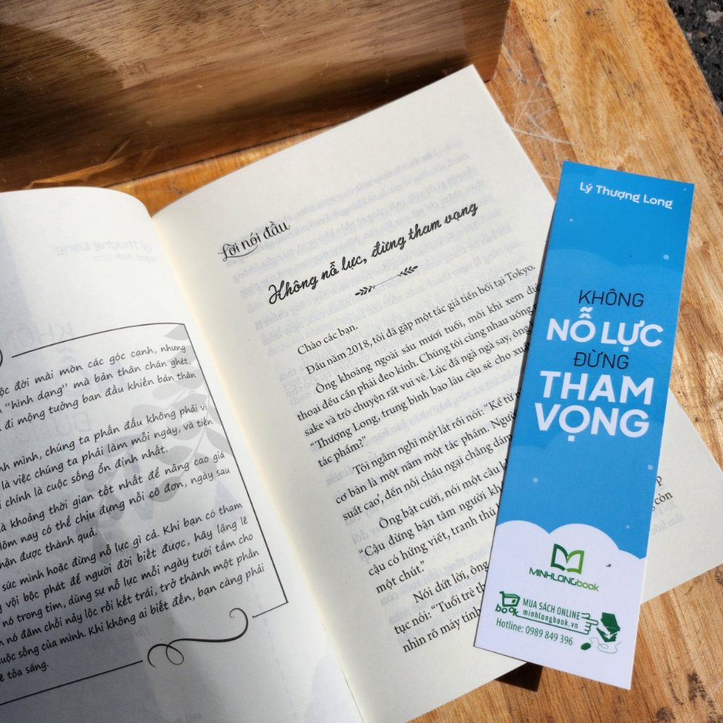 Sách- Không Nỗ Lực Đừng Tham Vọng