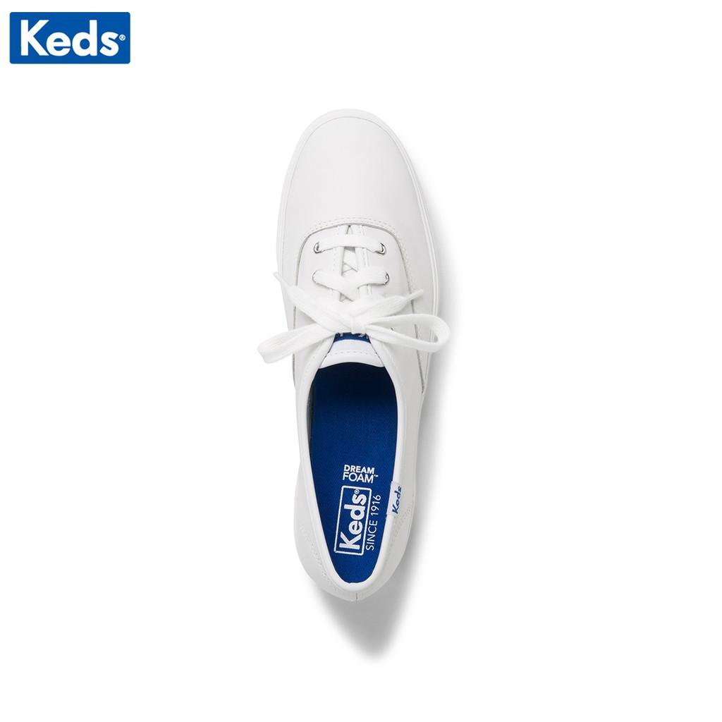 Giày Keds Nữ - Triple Leather White - KD055748