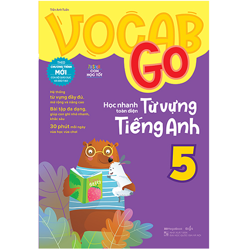 Combo 3 Cuốn: Vocab Go Học Nhanh Toàn Diện Từ Vựng Tiếng Anh 3,4,5