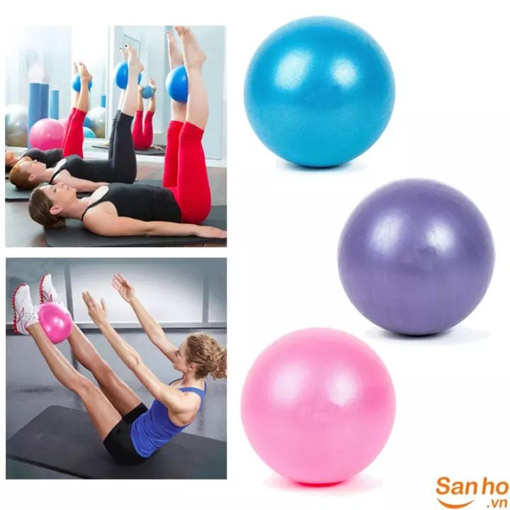 Bóng tập yoga,gym cỡ nhỏ đường kính 25cm + kèm theo dụng cụ thổi bóng - nâng cao sức khỏe - Gia dụng Nam Định