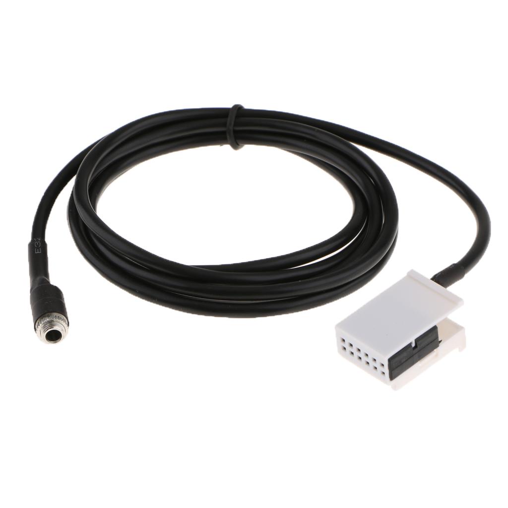 3.5mm Female Jack AUX AUDIO Cable Input Adapter