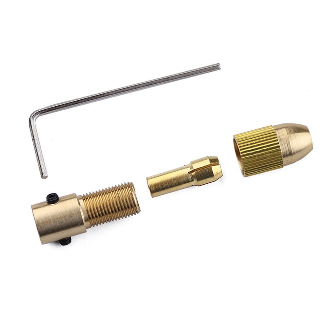 2X 7Pieces Small Electric Drill Bit Collet Mini Twist Drill Tool Chuck Set