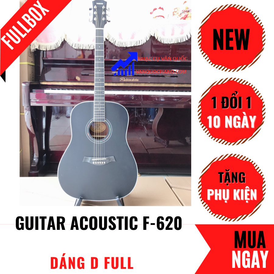 Đàn Guitar Acoustic Yamaha F 620 + Tặng Kèm Bộ Phụ Kiện 6 Món