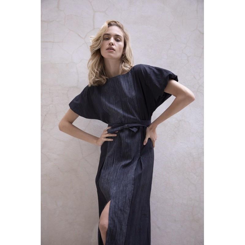 Đầm Linen Tay Cánh Sen