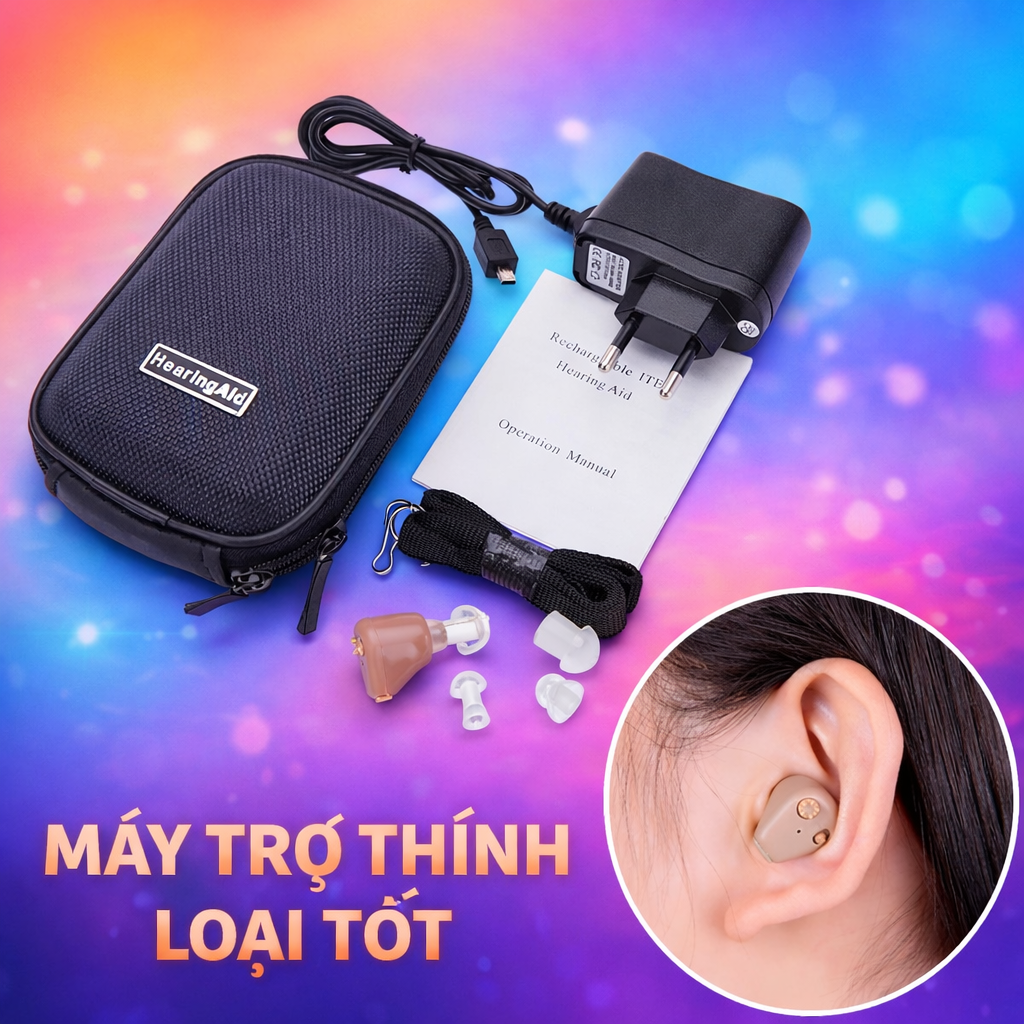 Máy Trợ Thínjh Không Dây AXON Sạc Pin – Dùng Cho Người Già, Nghe Rõ, Gía Tốt, đèn trang trí