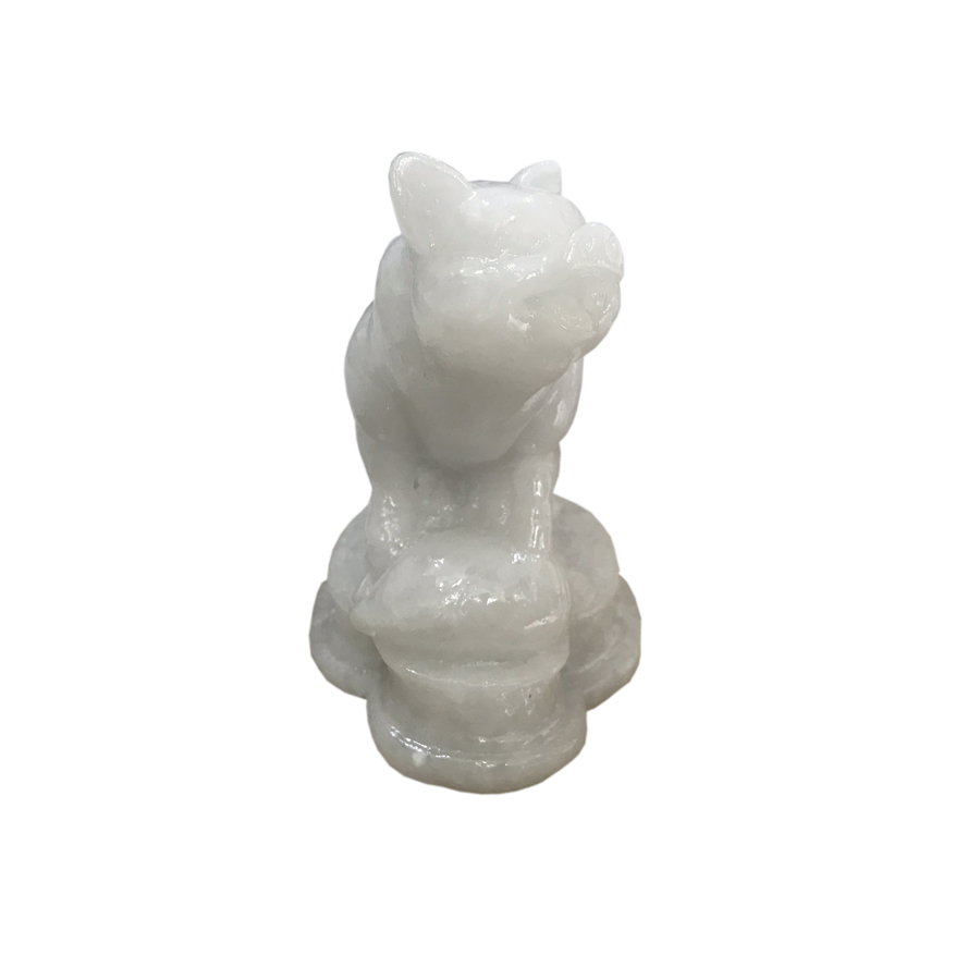 Tượng đá Cóc Thiềm Thừ 3 chân phong thủy chiêu giữ tài lộc - Màu đen tuyền - Dài 11cm - Phong thủy trang trí