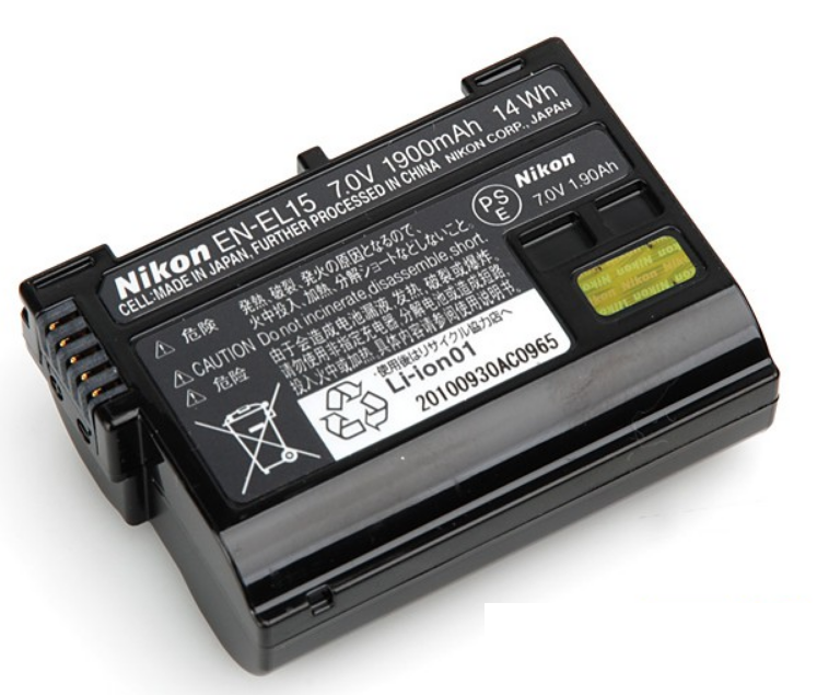 Pin cho Nikon EN-EL15 2550mAh cho Nikon D500 D600 D750 D800 D800E D7000 D7100 D810 D7200E