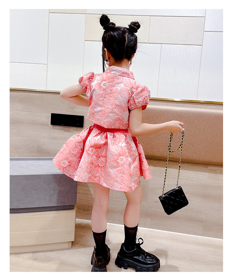 Set váy cho bé gái kiểu sườn xám cách tân diện lễ tết noel giáng sinh năm mới