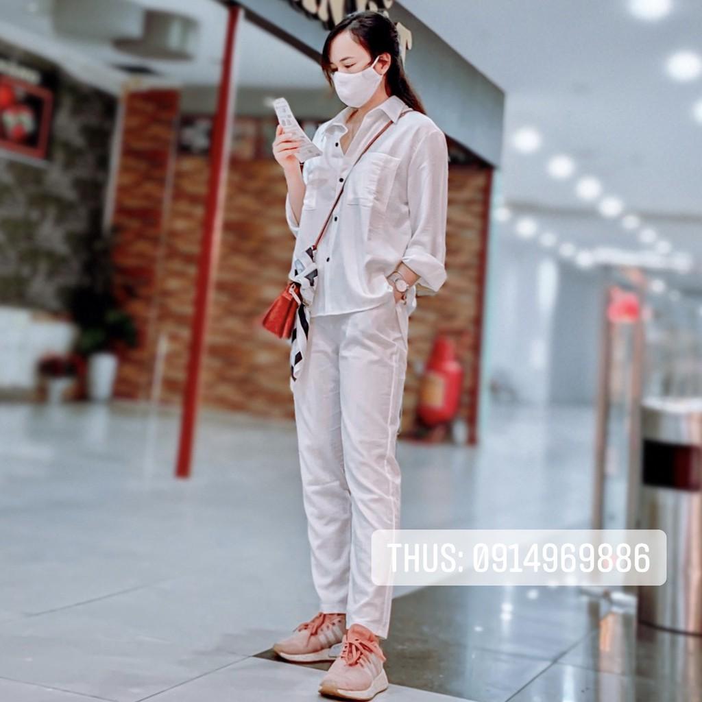 Quần Baggy Nữ Nhiều Màu Ống Rộng Chất Đũi Thái Mát mặc nhà đi chơi du lịch siêu xinh