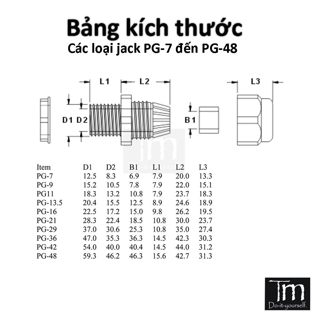 02 Chiếc Jack PG7 Chống Nước