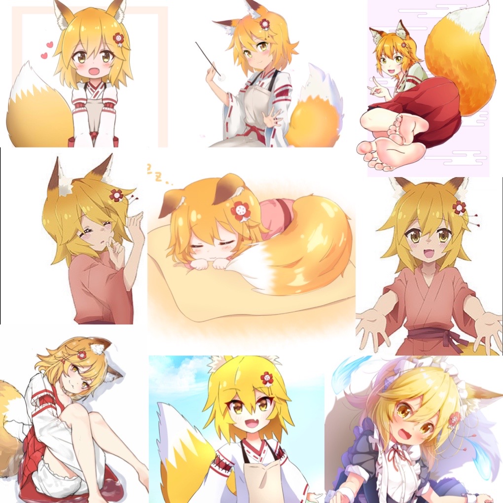 Ảnh Sticker Senko-san 30-60 cái ép lụa khác nhau/ hình dán senko-san