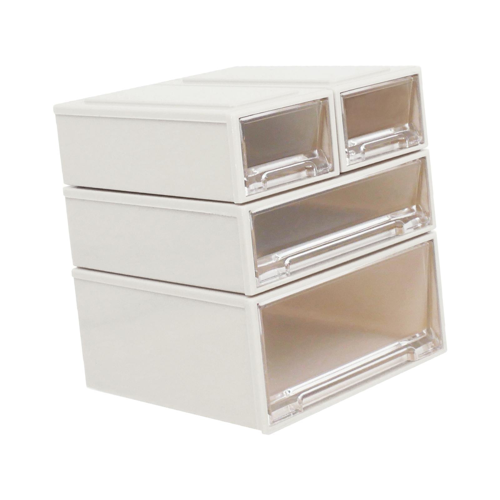 4Pcs 1:6 Scale Dollhouse Drawer Storage Box Scene Mini Decoration