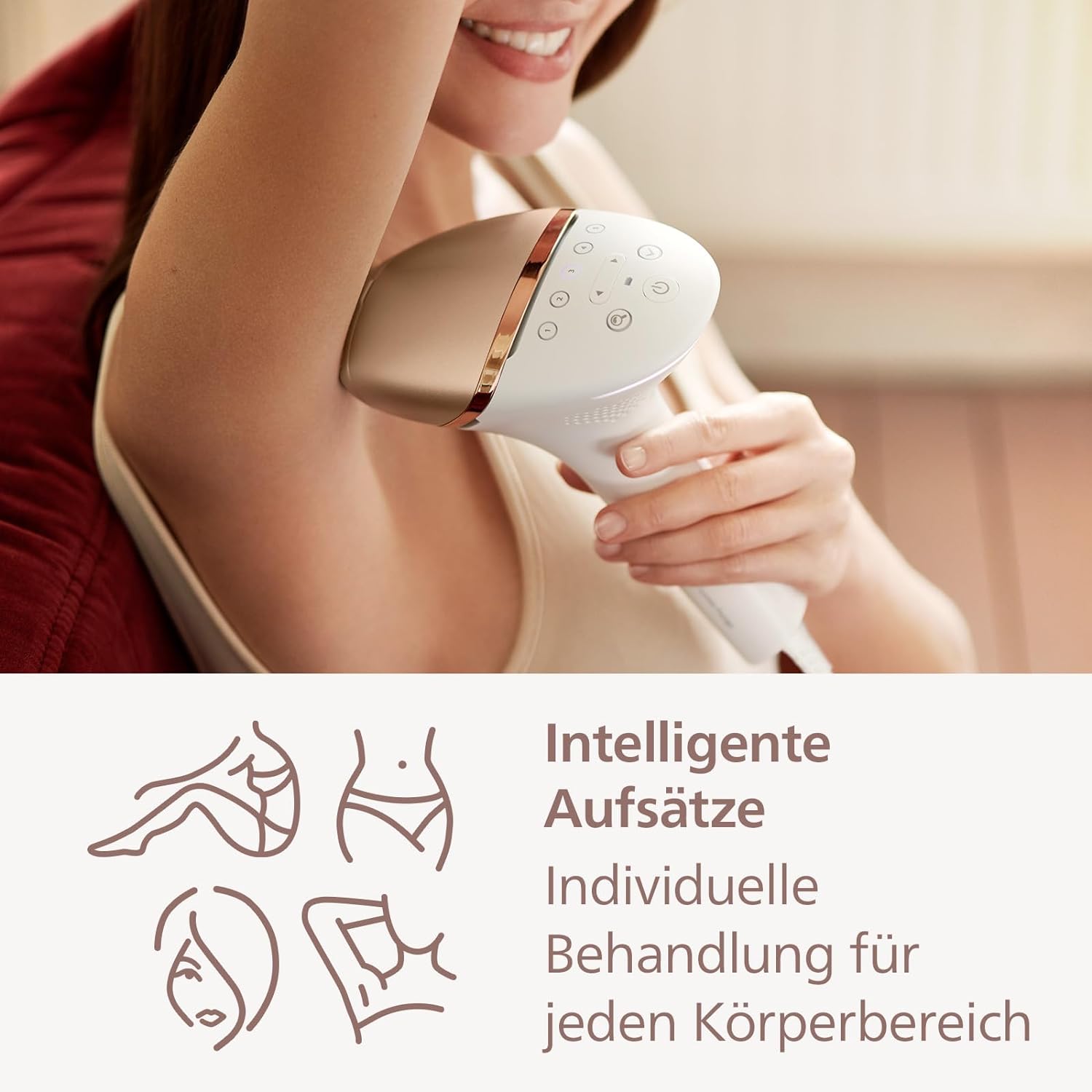 Hình ảnh MÁY TRIỆT LÔNG PHILIPS LUMEA IPL 8000 BRI948/00 Hàng chính hãng