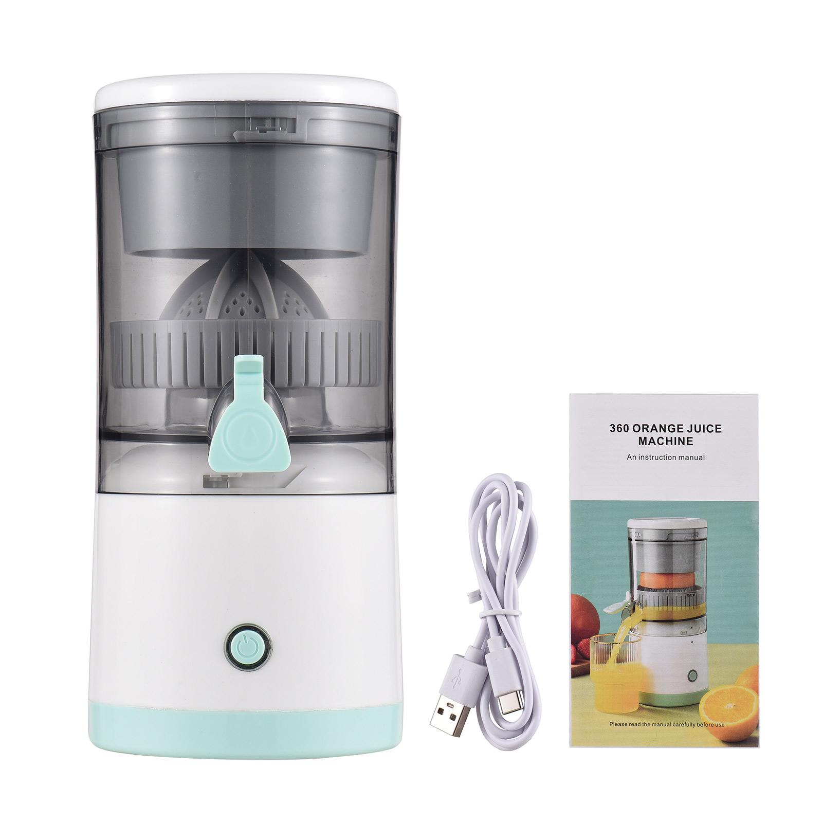 USB Powered Detachable Electric Juice Squeezer Portable Washable Citrus Juicer for Orange Lemon Apple Tomato Grape