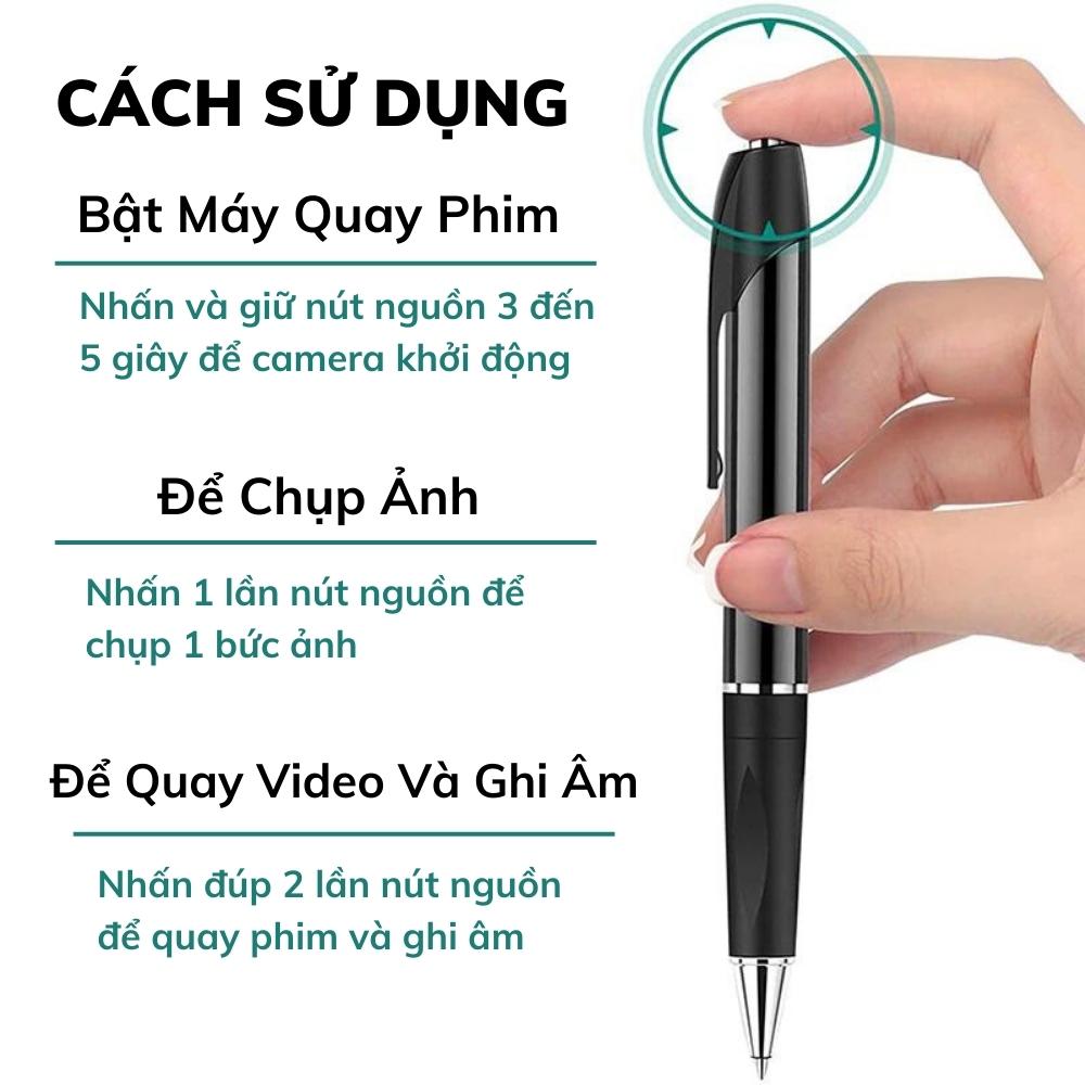 Máy quay phim mini V8 Pro cầm tay dạng cây bút viết