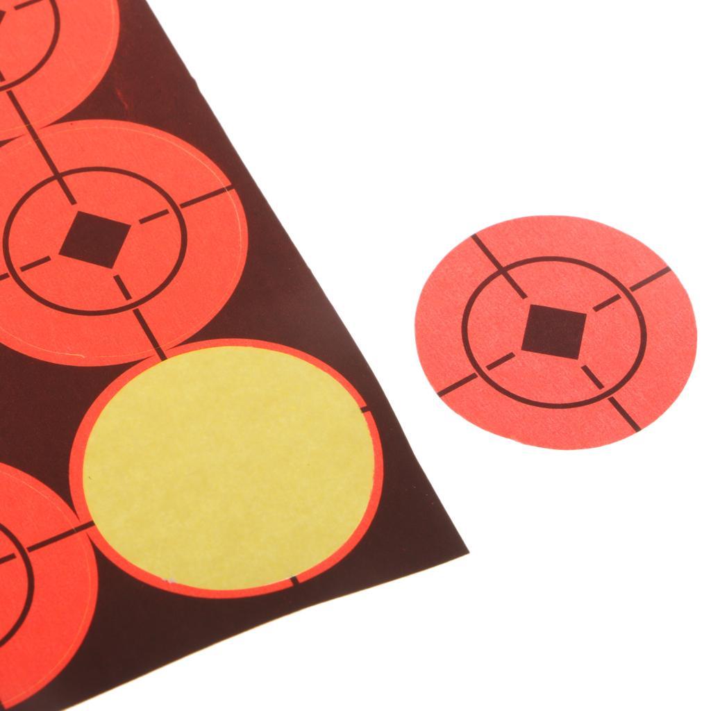 1080Pcs Target Stickers Self Adhesive Target for Fluorescent Orange
