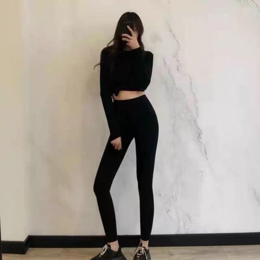 Quần legging nữ lửng đùi dài ngố ngắn cạp cao nâng mông giá rẻ bigsize có túi co giãn ESHOP QL02