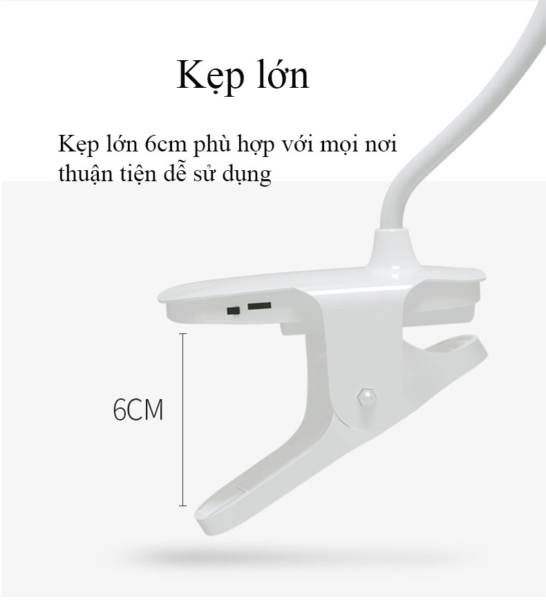 Đèn Bàn Học Đọc Sách Chống Cận, Đèn Bàn Làm Việc, Đèn Ngủ Sang Trọng Cao Cấp Kẹp Bàn – 03 Mức Độ Ánh Sáng Vàng Bảo Vệ Mắt Chống Cận - Hàng Chính Hãng - VinBuy