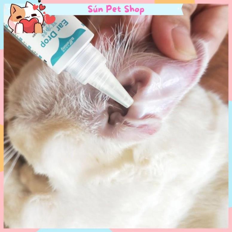 Lọ nhỏ tai cho chó mèo Borammy 60ml
