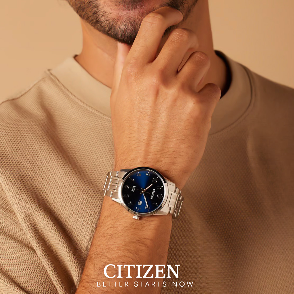 Đồng Hồ Nam Citizen Dây Thép Không Gỉ BI5008-51L - Mặt Xanh (39mm)