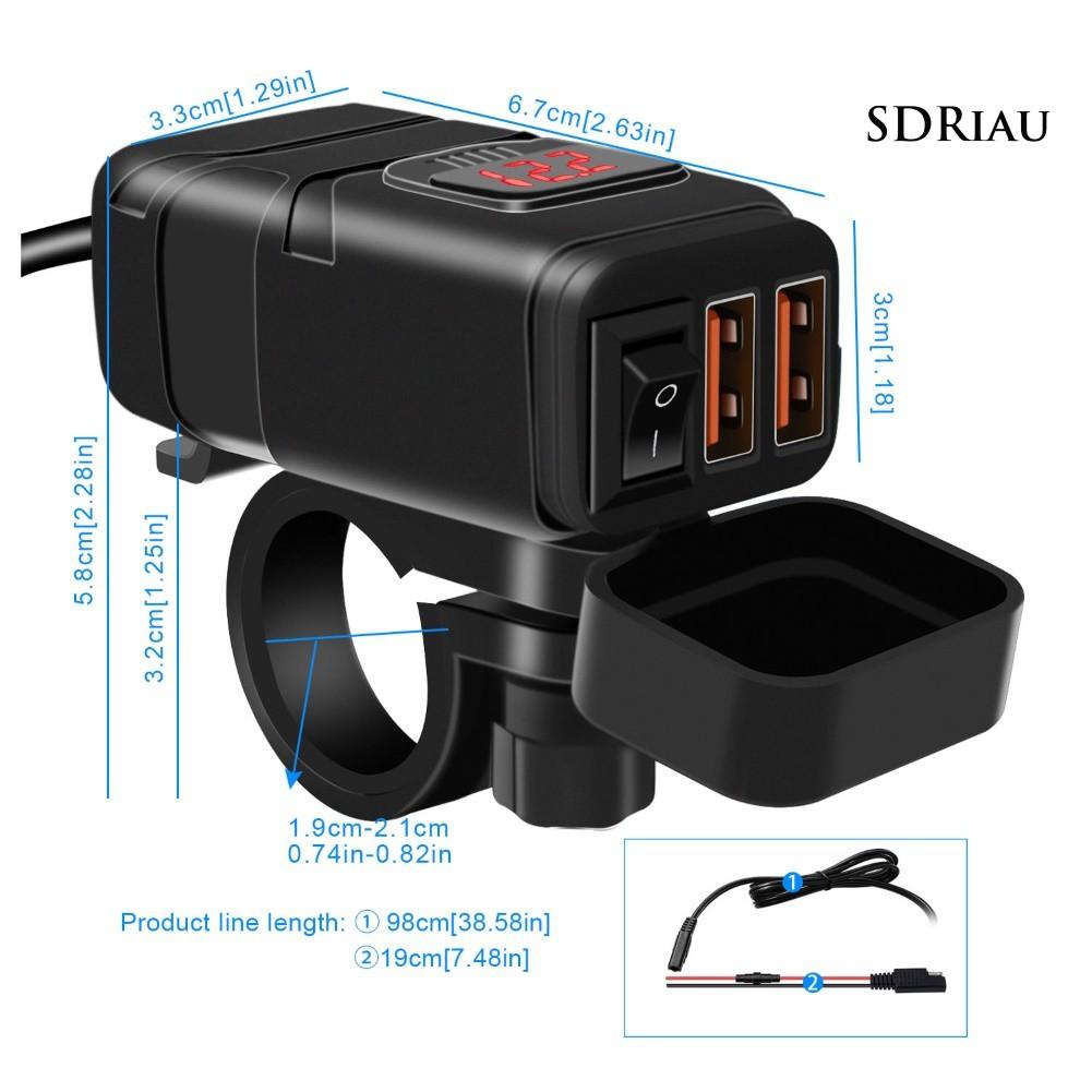 Củ Sạc Nhanh Qc3.0 Cho Xe Mô Tô