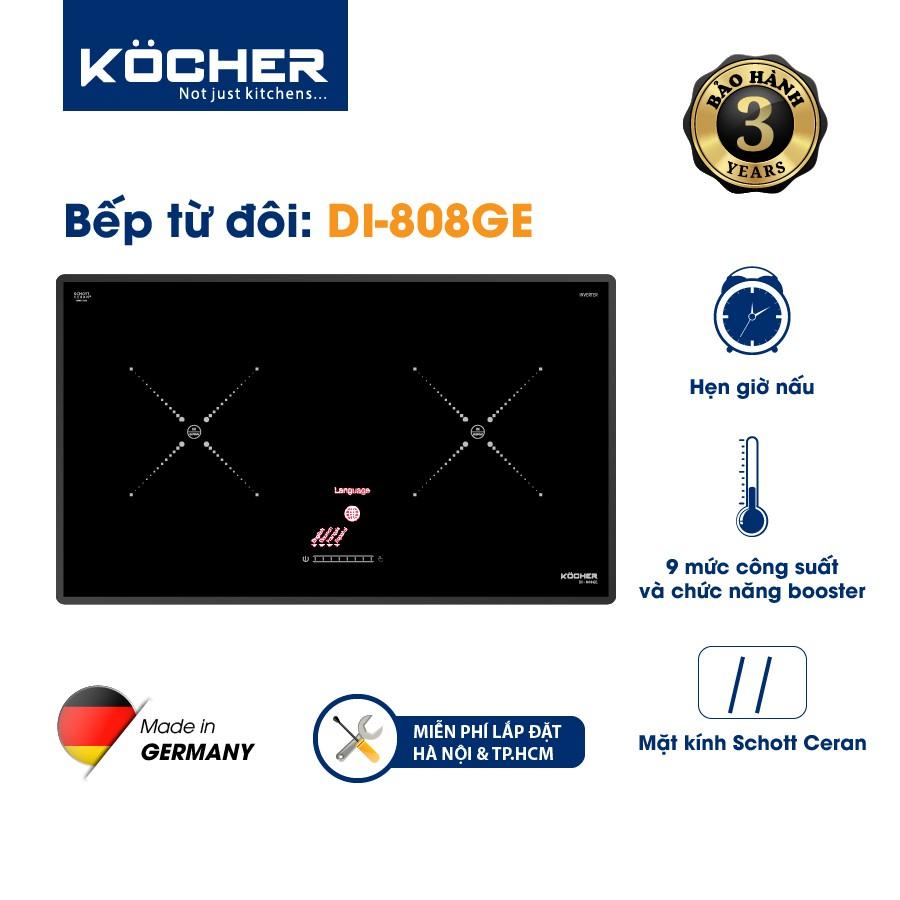 Bếp Điện Từ Đôi Kocher DI-808GE - Hàng chính hãng