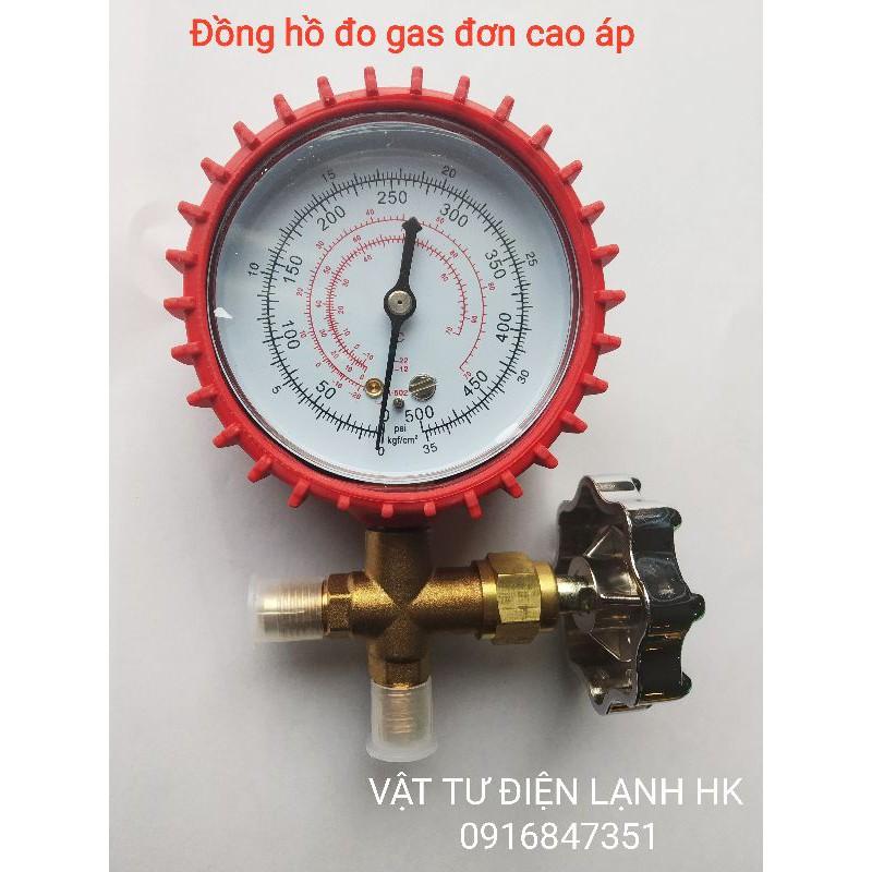 Đồng hồ đo nạp gas đơn Cao áp - Hạ áp - đồng hồ ga