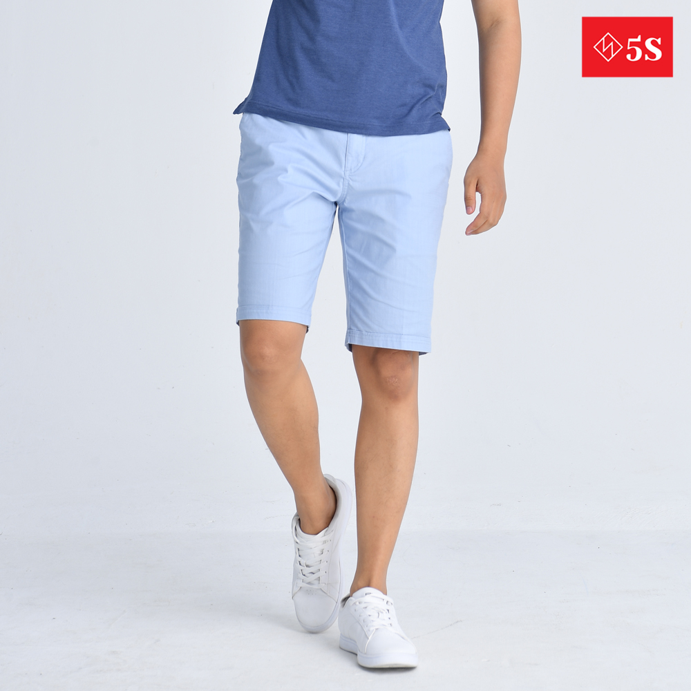 Quần Short Nam 5S (2 màu), Chất Kaki Cotton Co Giãn, Thấm Hút Tốt, Hạn Chế Nhăn (QSK21008