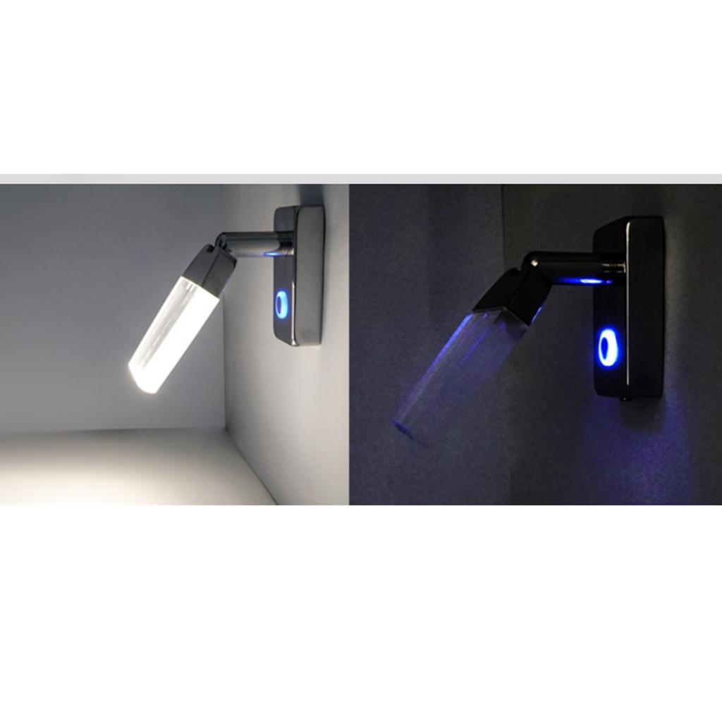 LED Reading Light Touch Control Dimmable Marine Boat RV USB Port Adjustable