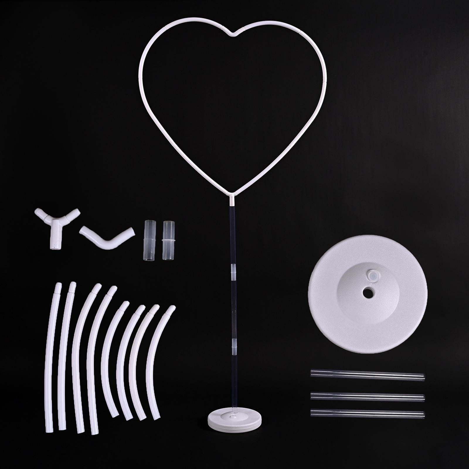 Balloon Arch Column Stand Kit DIY Heart Balloon Shape for Baby Shower Decor