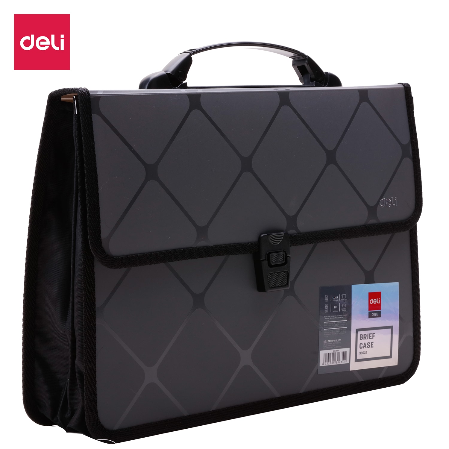 Cặp tài liệu A4 Deli, 200 trang, Xanh/Đỏ/Xám - 1 cái - E39634