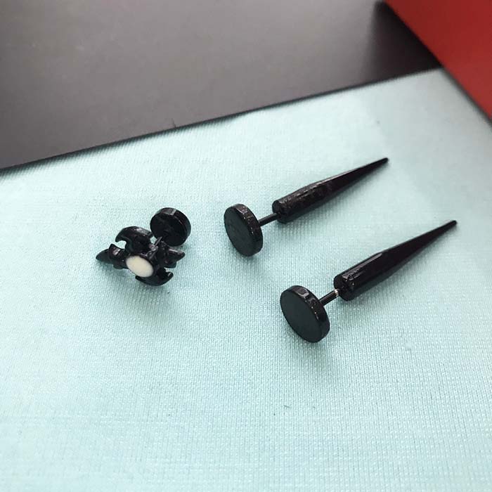 Bộ 3 bông tai đinh unisex titan phong cách Âu Mỹ