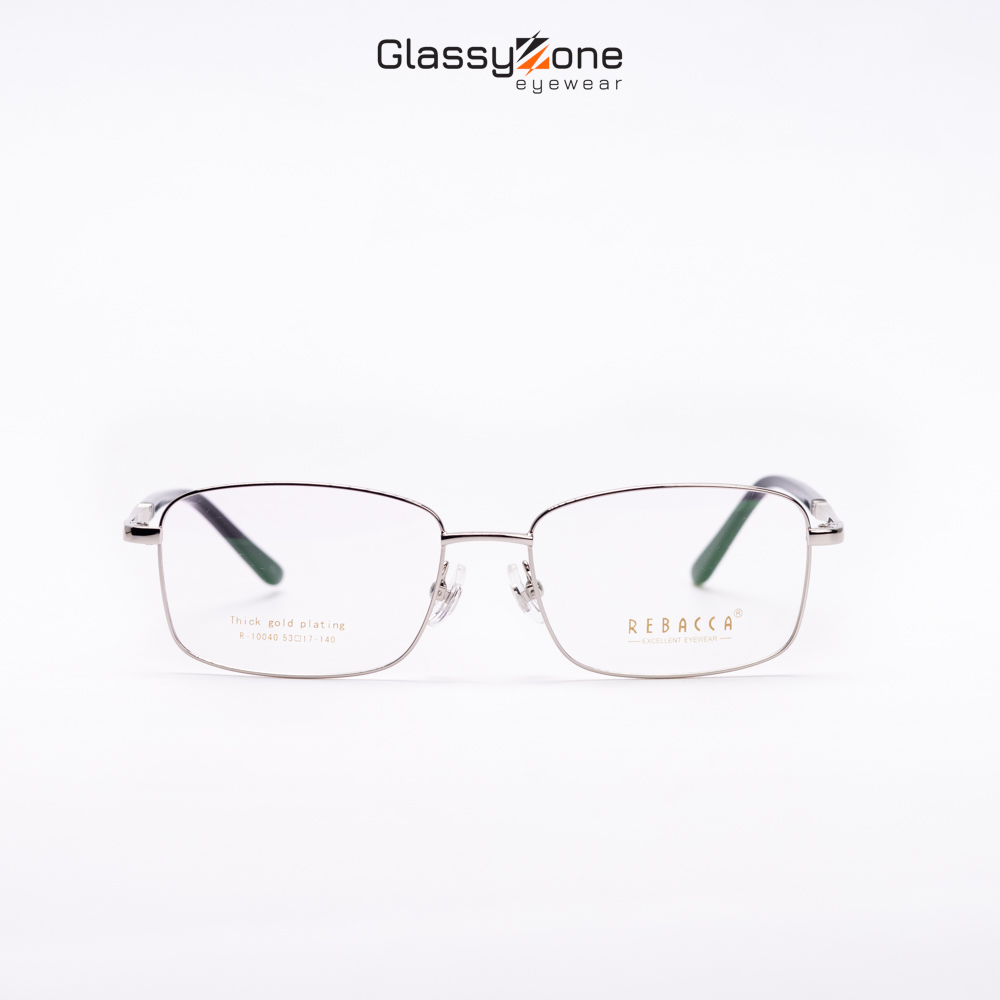 Gọng kính cận, Mắt kính giả cận kim loại Form vuông Unisex Nam Nữ Jethro - GlassyZone