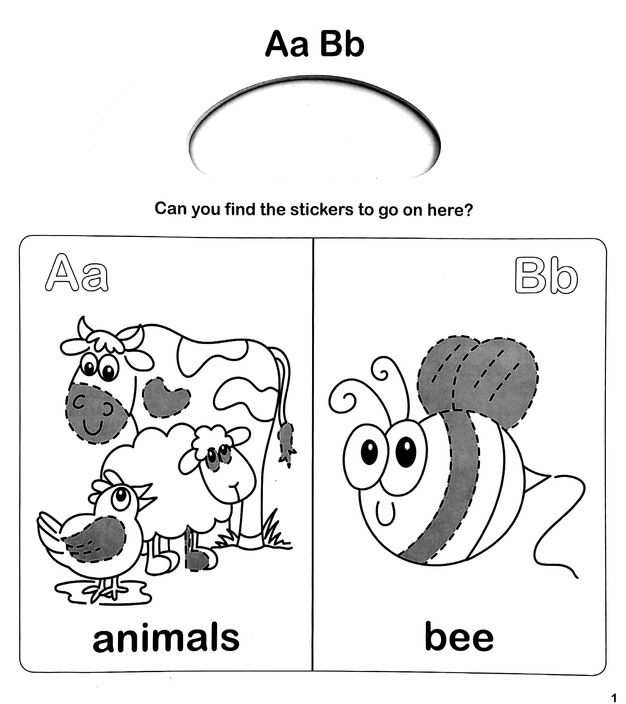 Early Learning ABC - Sticker Activity