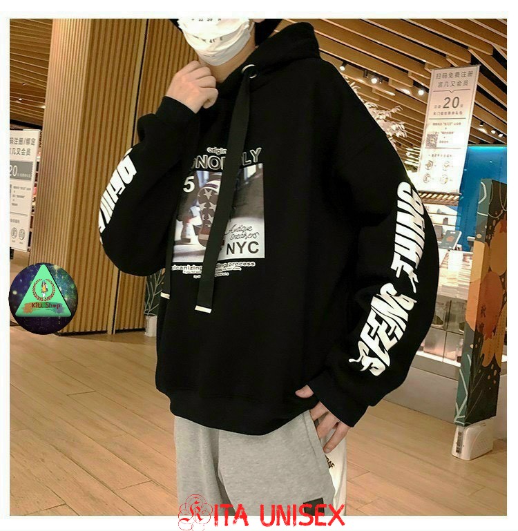 Áo khoác Hoodies nam vải nỉ bông mềm ấm Freesize Thời trang Hot Trend Kita Unisex - MONOLOGY