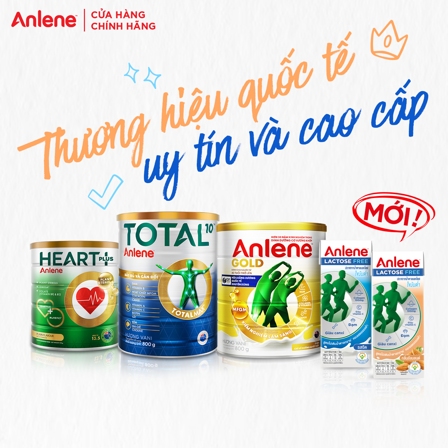 Thùng 18 hộp sữa Anlene không đường Lactose vị hạnh nhân (18 x 180ml)