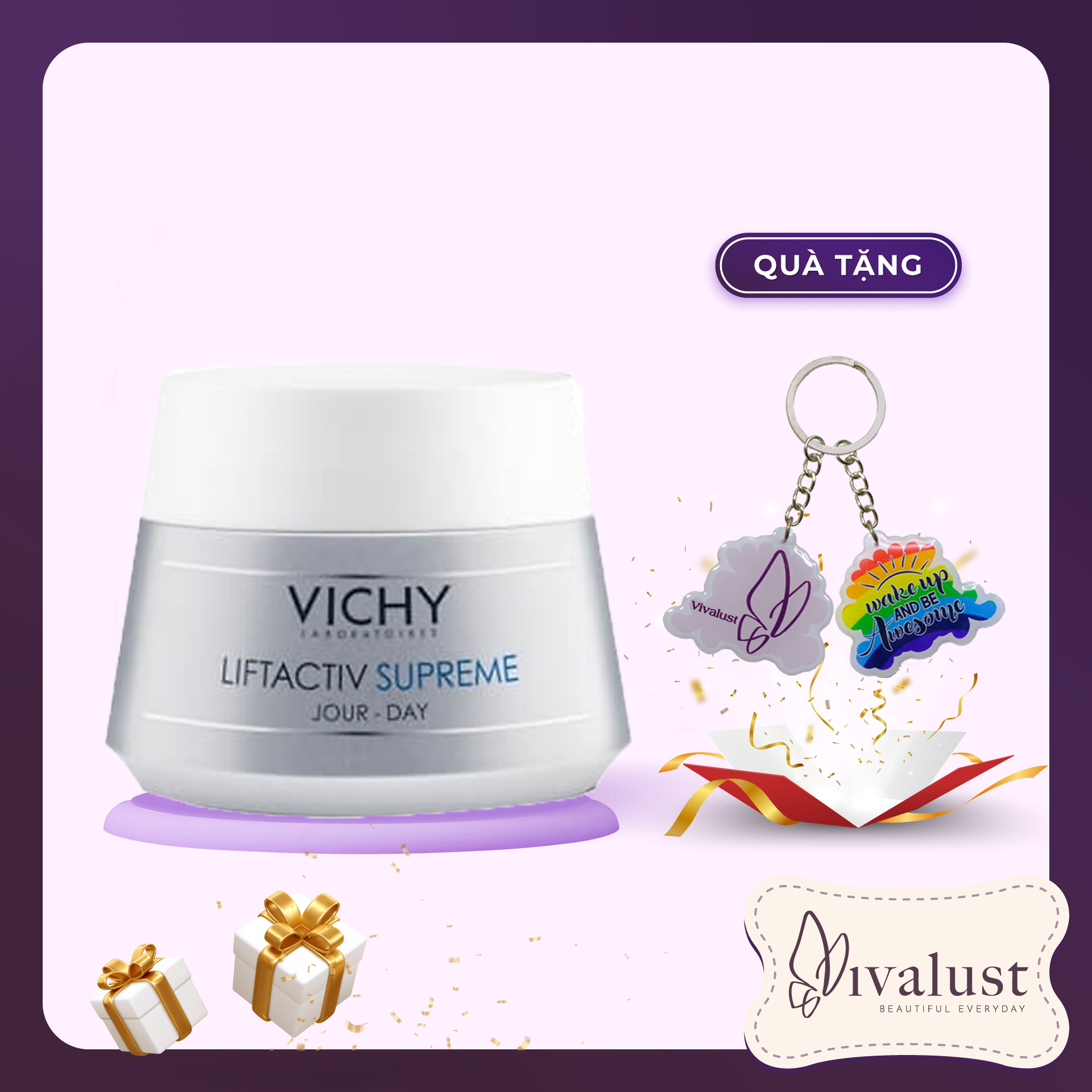 Kem Dưỡng Chống Nhăn Và Săn Chắc Da Ban Ngày VICHY Liftactiv Day Supreme (50ml) + Quà Tặng